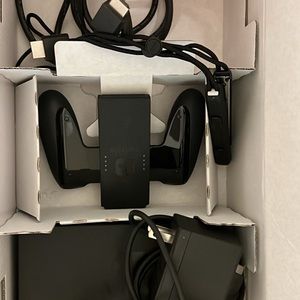 Nintendo switch, with box, charger, HDMI cord, and case